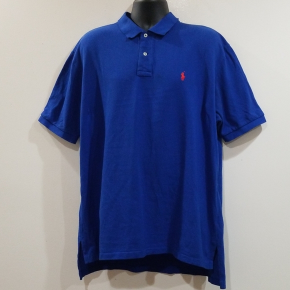 Polo by Ralph Lauren men's blue polo shirt - Picture 4 of 17